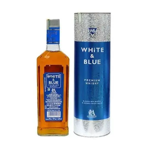White And Blue