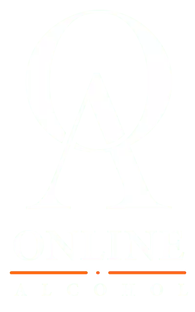 online alcohol logo white