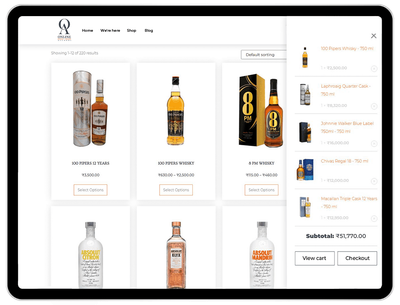Online alcohol tablet